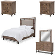 Crossings 5Pc Eastern King Bedroom Set Reclaimed Barn – Aico Furniture