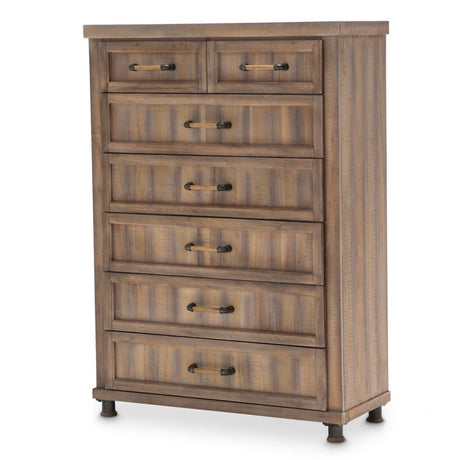 Crossings 6 Drawer Chest In Reclaimed Barn - Ki - Crsg070 - 217 | Aico - KI - CRSG070 - 217 - Home Elegance USA - 1