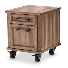 Crossings Rolling File Cabinet In Reclaimed Barn - Ki-Crsg250-217 - Aico Furniture