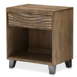 Del Mar Sound 1-Drawer Nightstand in Boardwalk Finish with Shelf – AICO
