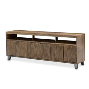 Del Mar Sound TV Console with Wave Pattern in Boardwalk Finish – AICO