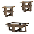 Del Mar Sound 3-Piece Occasional Set in Boardwalk – Rectangular Cocktail Table – AICO Furniture