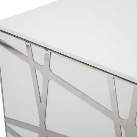 Modrest Kilson - Modern White TV Stand