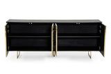 Modrest Kilson - Modern Black Oak & Champagne Gold Buffet