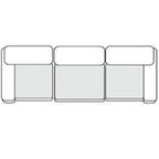 Kinsey - Modern Blue Fabric Modular Sectional Sofa-3-Piece Sectional - View Image 1