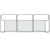 Kinsey - Modern Blue Fabric Modular Sectional Sofa-3-Piece Sectional - View Image 1