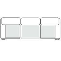 Kinsey - Modern Blue Fabric Modular Sectional Sofa-3-Piece Sectional - View Image 1