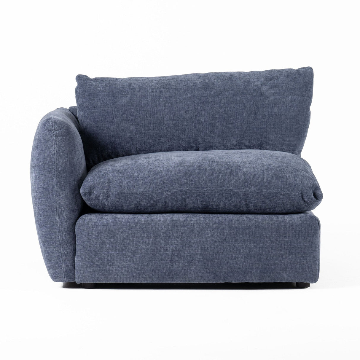 Divani Casa Kinsey - Modern Blue Fabric Modular Left Facing Seat - VGKK - KF.8035 - LAF1.5 - NAVY - Home Elegance USA - 1