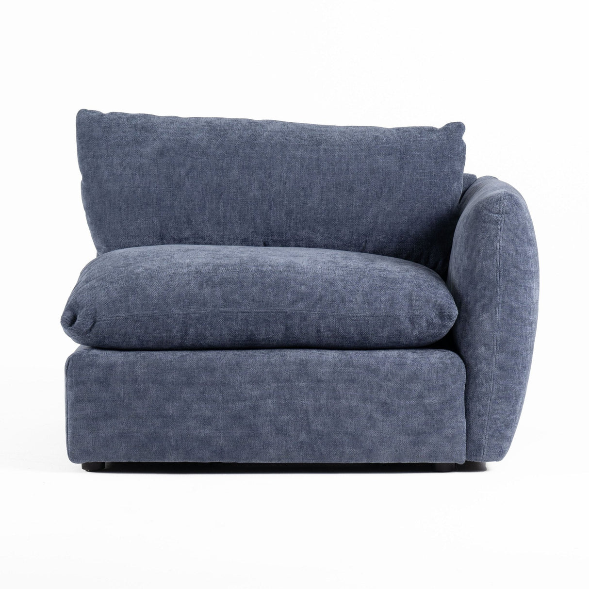 Divani Casa Kinsey - Modern Blue Fabric Modular Right Facing Seat | Home Elegance USA