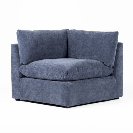 Divani Casa Kinsey - Modern Blue Fabric Modular Corner Seat | Home Elegance USA