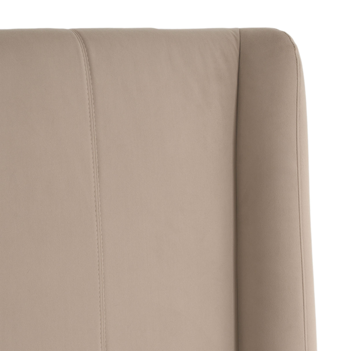 Queen Kiro - Modern Tan Fabric Bed