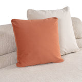Knight - Modern Beige Fabric Curved Sectional Sofa - View Image 1