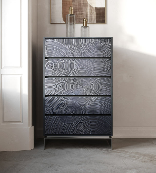 Cirque - Modern Black Ash Chest - View Image 1