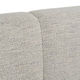 Eastern King Lamont + Rado - Modern Beige Fabric + Walnut 4-Piece Bedroom Set