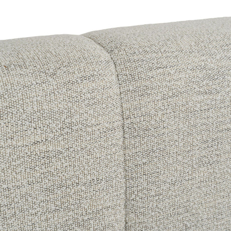Queen Lamont + Aria - Modern Beige Fabric + Grey Texture 4-Piece Bedroom Set