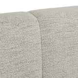 Eastern King Lamont + Aria - Modern Beige Fabric + Grey Texture 4-Piece Bedroom Set