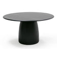 Modrest - Lander Modern Mid Century Black Oak Round Dining Table