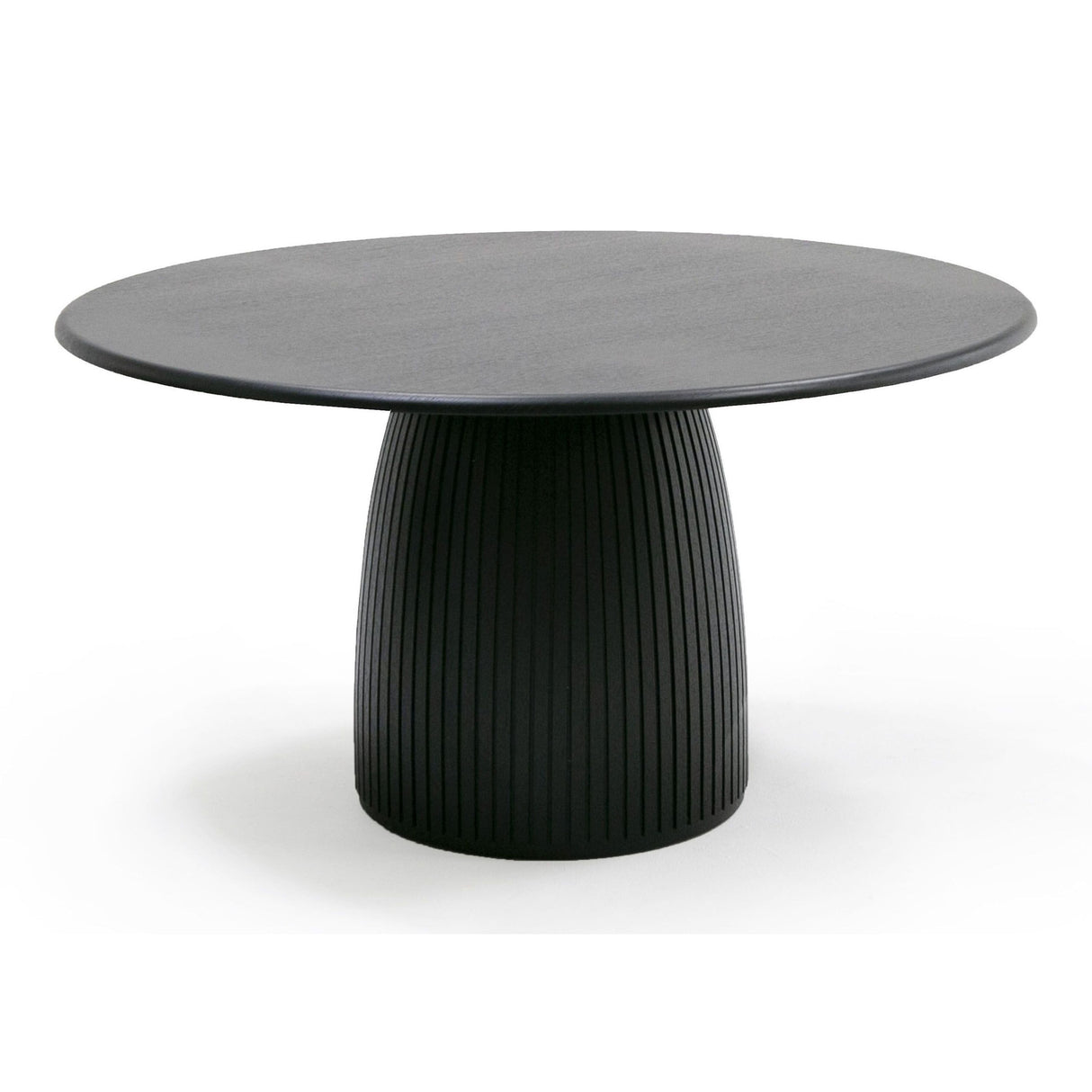 Modrest - Lander Modern Mid Century Black Oak Round Dining Table