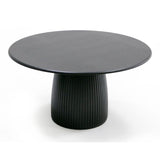 Modrest - Lander Modern Mid Century Black Oak Round Dining Table