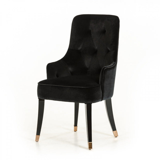 A&X Larissa Modern Black Fabric Dining Chair | Home Elegance USA