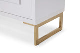 Modrest Leah - Contemporary White High Gloss & Champagne Gold Buffet