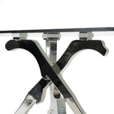 Modrest Legend Modern Glass & Stainless Steel Dining Table