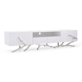 Modrest Legend - 87"-Wide Modern White TV Stand | VIG
