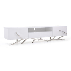 Modrest Legend - 87"-Wide Modern White TV Stand | VIG