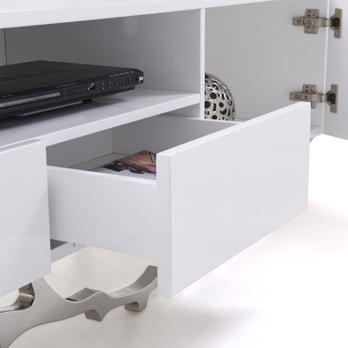 Modrest Legend - 87"-Wide Modern White TV Stand | VIG