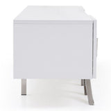 Modrest Legend - 87"-Wide Modern White TV Stand | VIG