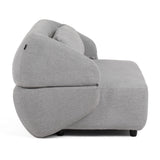 Divani Casa Lerner - Modern Light Grey Fabric Sofa Bed