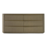 Lois - Modern Beige Shagreen + Brass Dresser - View Image 1