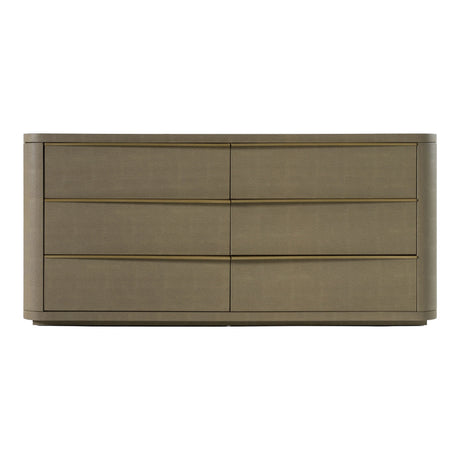 Lois - Modern Beige Shagreen + Brass Dresser - View Image 1