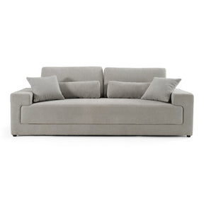 Loki - Modern Grey Fabric 3-Seat Sofa - View Image 1