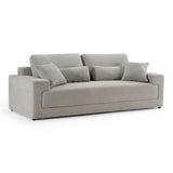 Loki - Modern Grey Fabric 3-Seat Sofa - View Image 1