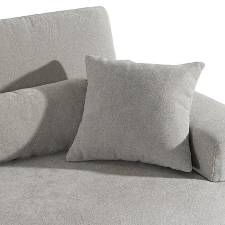 Loki - Modern Grey Fabric 3-Seat Sofa - View Image 1