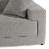 Loki - Modern Grey Fabric 3-Seat Sofa - View Image 1
