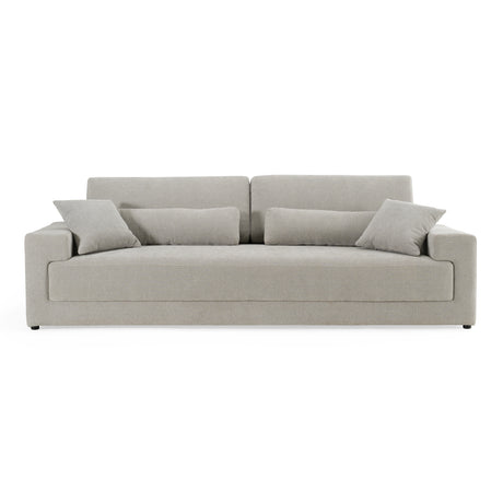 Loki - Modern Grey Fabric 4-Seat Sofa - View Image 1
