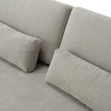 Loki - Modern Grey Fabric 4-Seat Sofa - View Image 1