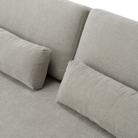 Loki - Modern Grey Fabric 4-Seat Sofa - View Image 1