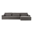 Loki - Modern Grey Fabric Right Facing Sectional Sofa - View Image 1