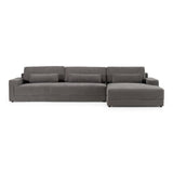 Loki - Modern Grey Fabric Right Facing Sectional Sofa - View Image 1