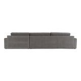 Loki - Modern Grey Fabric Right Facing Sectional Sofa - View Image 1