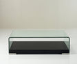 Modern Coffee Table 159A Dark Oak with Glass - J&M Furniture - sold by Home Elegance USA