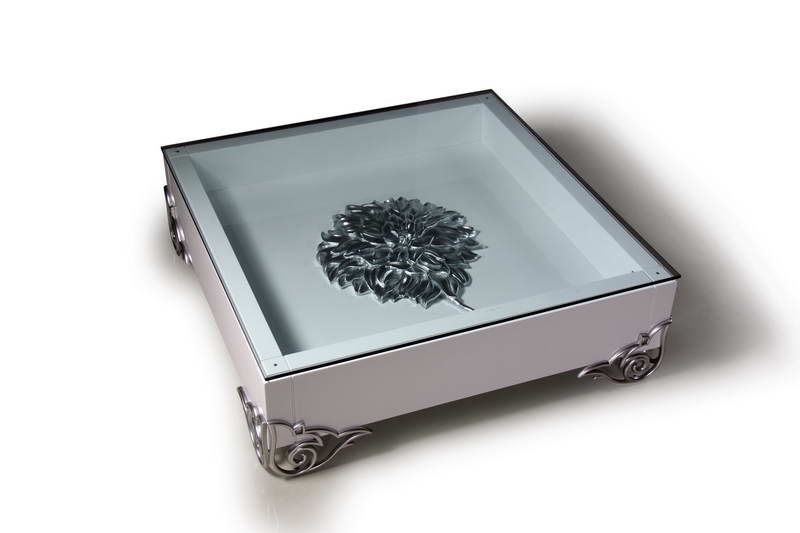 LS538 Emma Modern White Coffee Table w/ Glass Top | VIG - Home Elegance USA