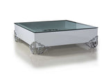 LS538 Emma Modern White Coffee Table w/ Glass Top | VIG - Home Elegance USA