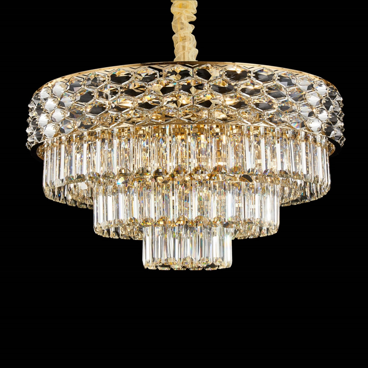Aurelia 15-Light Chandelier - Gold SKU: LT-CH1071GLD-15CLR