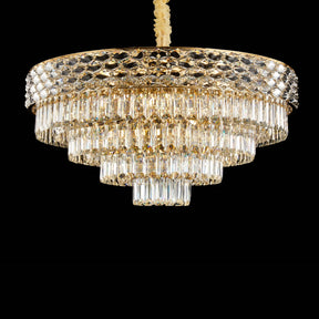 Aurelia 21-Light Chandelier – Gold Tiered Crystal Luxury Statement Lighting