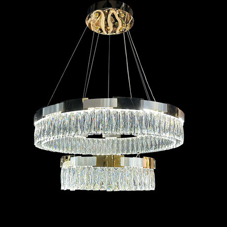 Nova Round LED Chandelier – Modern Sculptural Circular LED Lighting Fixture