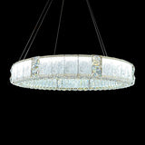 Mina Large Round LED Chandelier – Modern Sculptural Circular Lighting Fixture